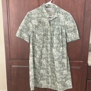Taylor Tillman Green Patterned Dress